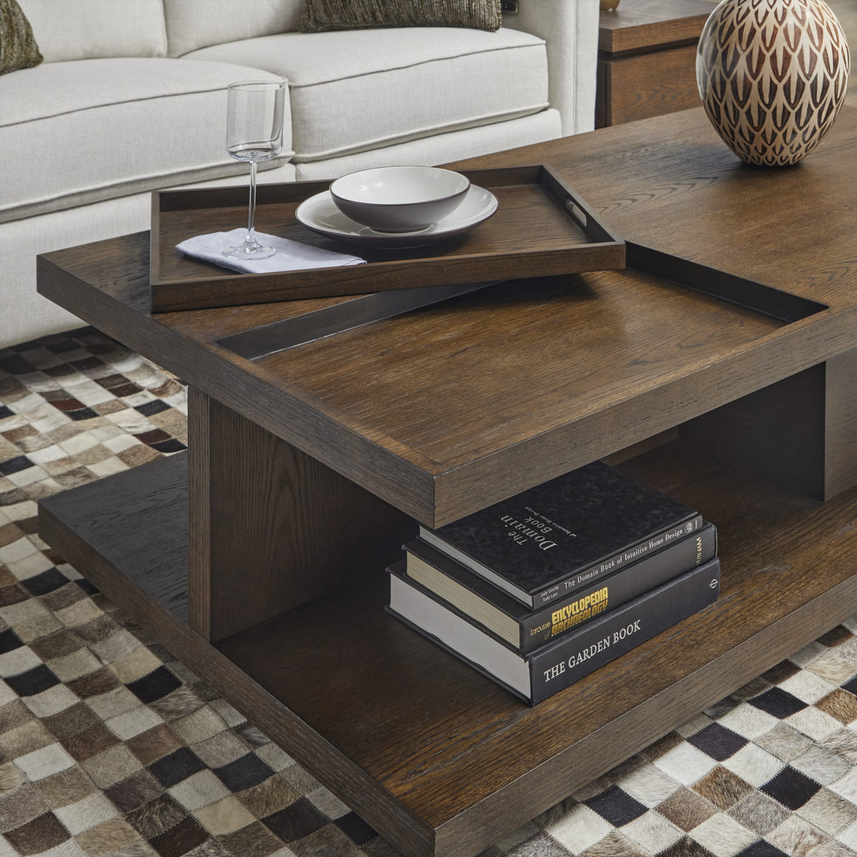 Flexsteel Athens Rectangular Coffee Table with Casters