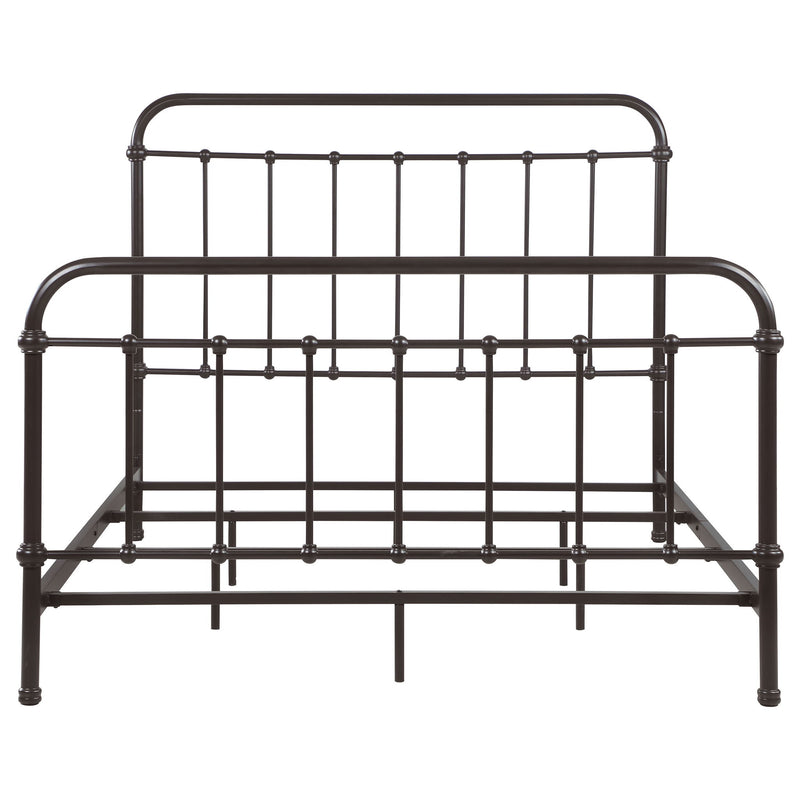 Livingston Metal Queen Open Frame Bed Dark Bronze