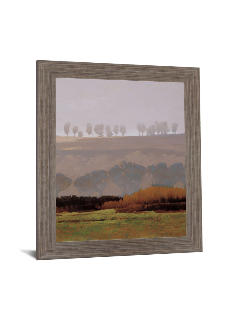 Golden Meadow Veil - 28" x 34" Framed Wall Art - Gray