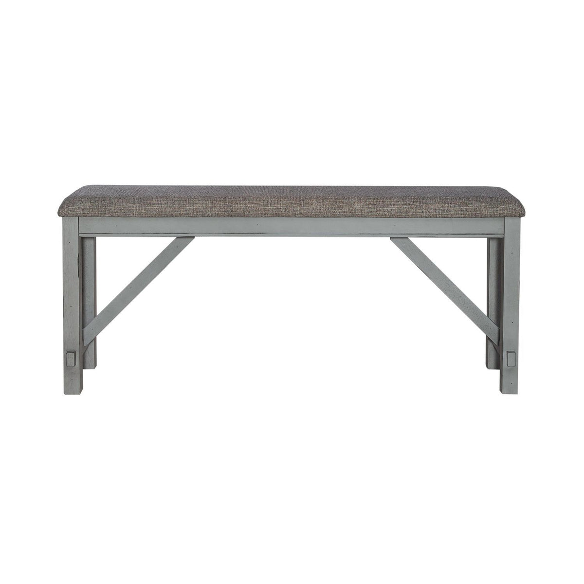 Newport - Counter Height Dining Bench - Smokey Gray / Carbon Gray