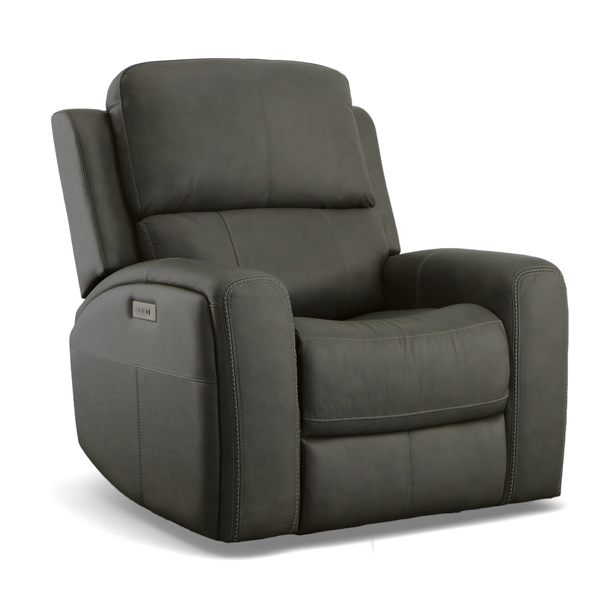 Flexsteel Linden Power Recliner with Power Headrest & Lumbar
