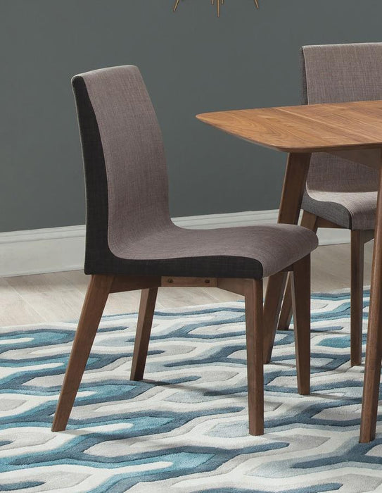 Redbridge - Upholstered Dining Side Chair (Set of 2) - Natural Walnut