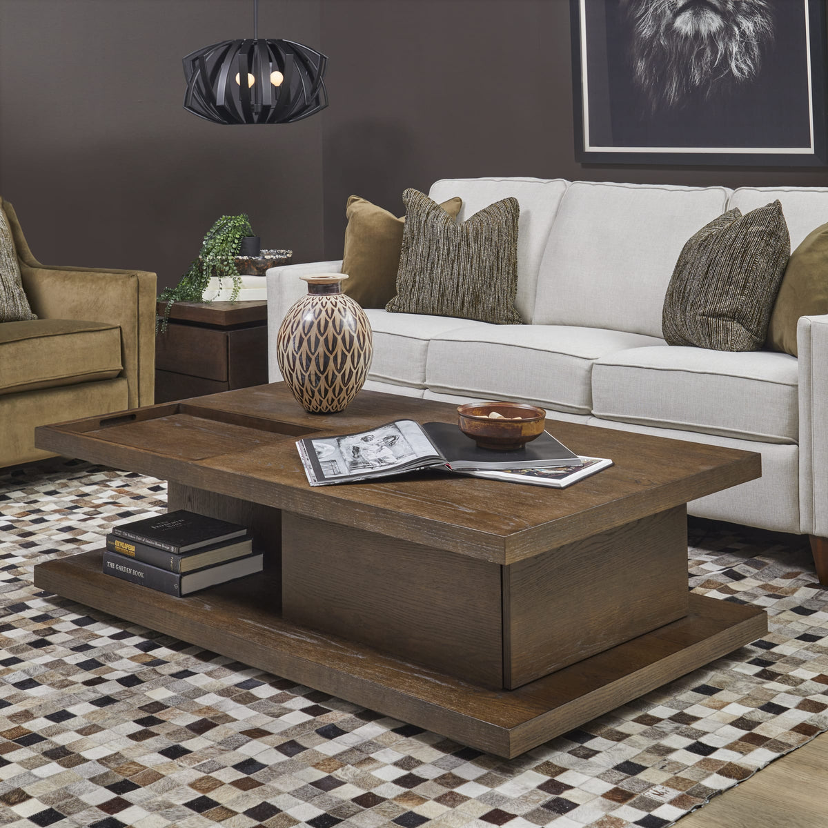 Flexsteel Athens Rectangular Coffee Table with Casters