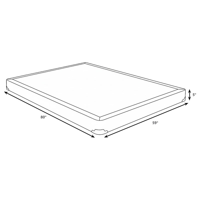 Mercer 5-inch Queen Low Profile Box Spring Foundation