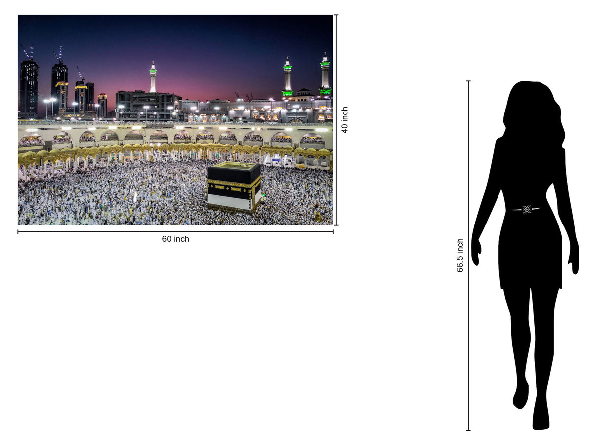 Tempered Glass With Foil - Kaaba - Dark Gray