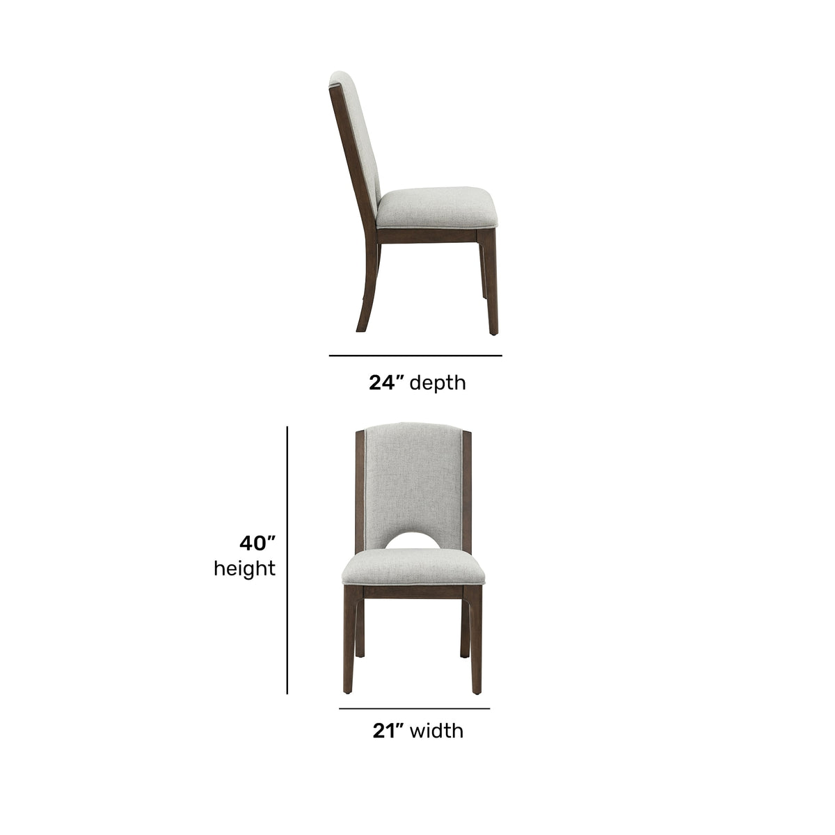 Flexsteel Athens Pair of Upholstered Dining Chairs