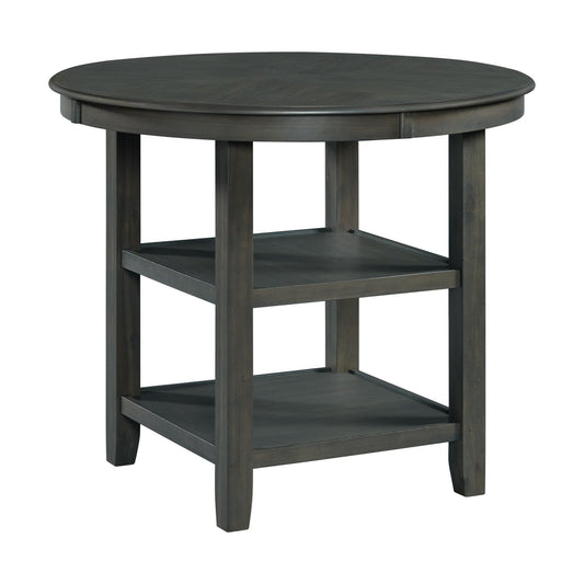 Amherst - Counter Table With Wood Leg - Gray Finish