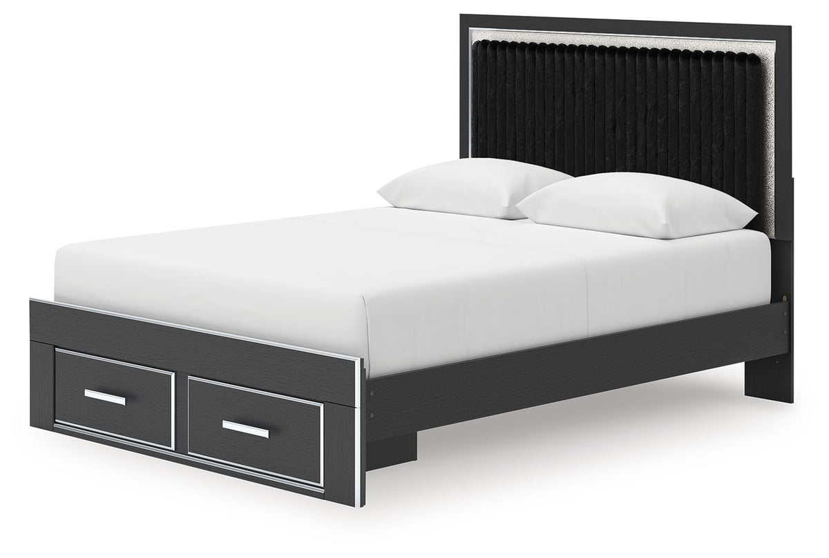 Zuraleus - Upholstered Panel Platform Storage Bed