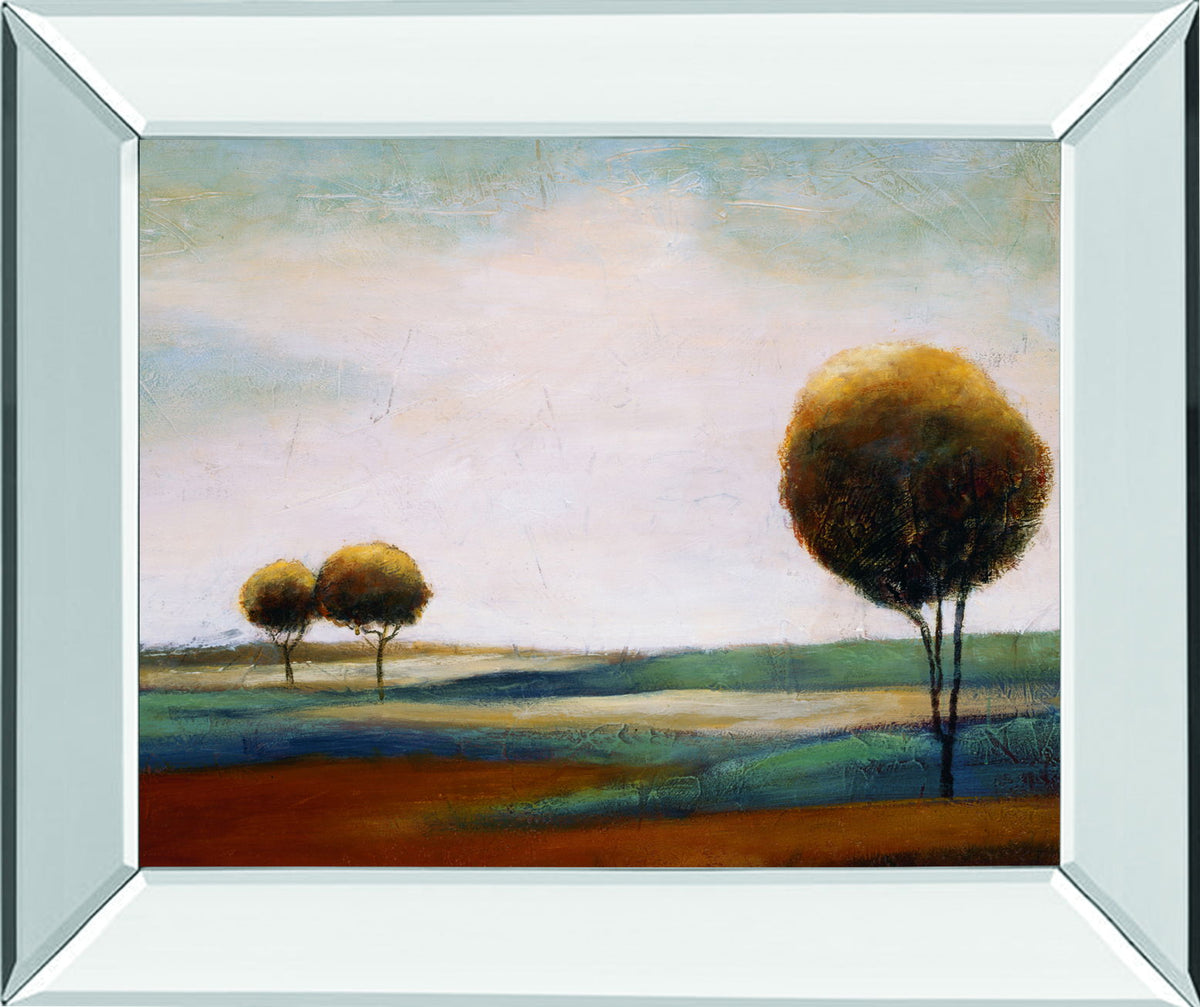 Tranquil Plains Il By Ursula Salemink-Roos - Mirror Framed Print Wall Art - Beige