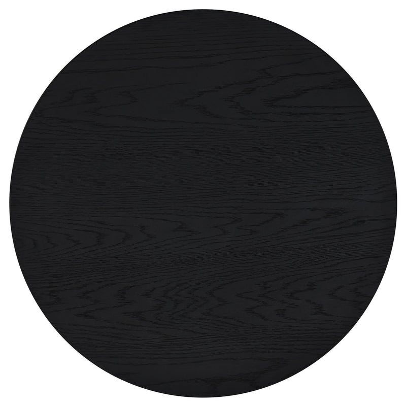 Sweeney 39-inch Round Wood Occasional Cocktail Coffee Table Black