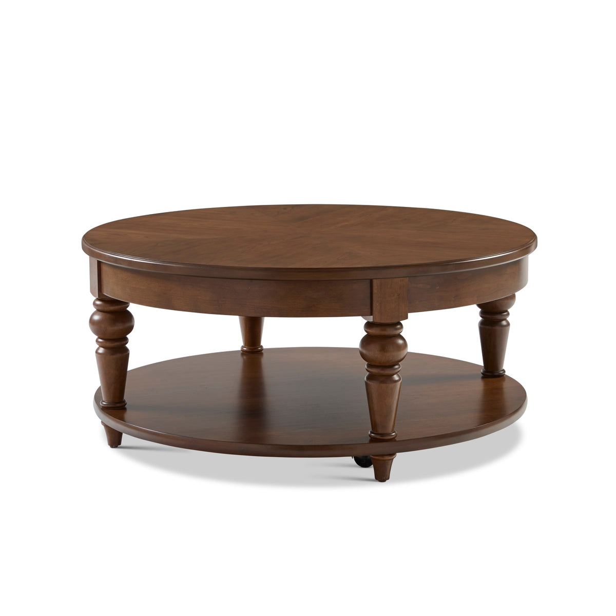 Flexsteel Bellevue Round Coffee Table with Casters