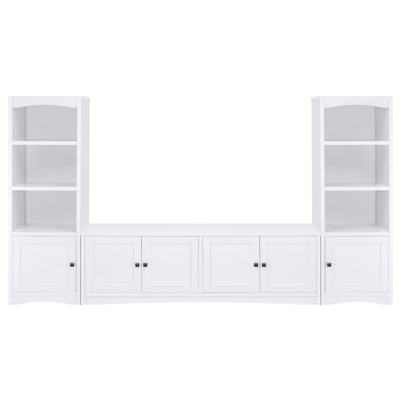 Laughlin 3-piece Entertainment Center TV Stand White
