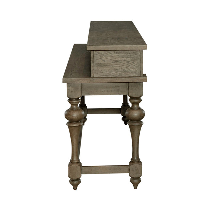 Americana Farmhouse - Console Bar Table - Light Brown