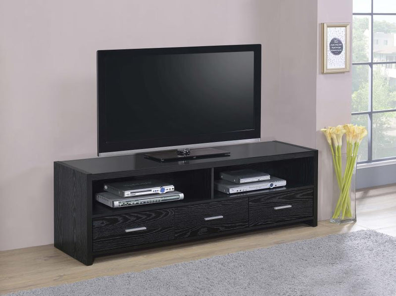 Alton 3-drawer Engineered Wood 61-inch TV Stand Black Oak Default Title
