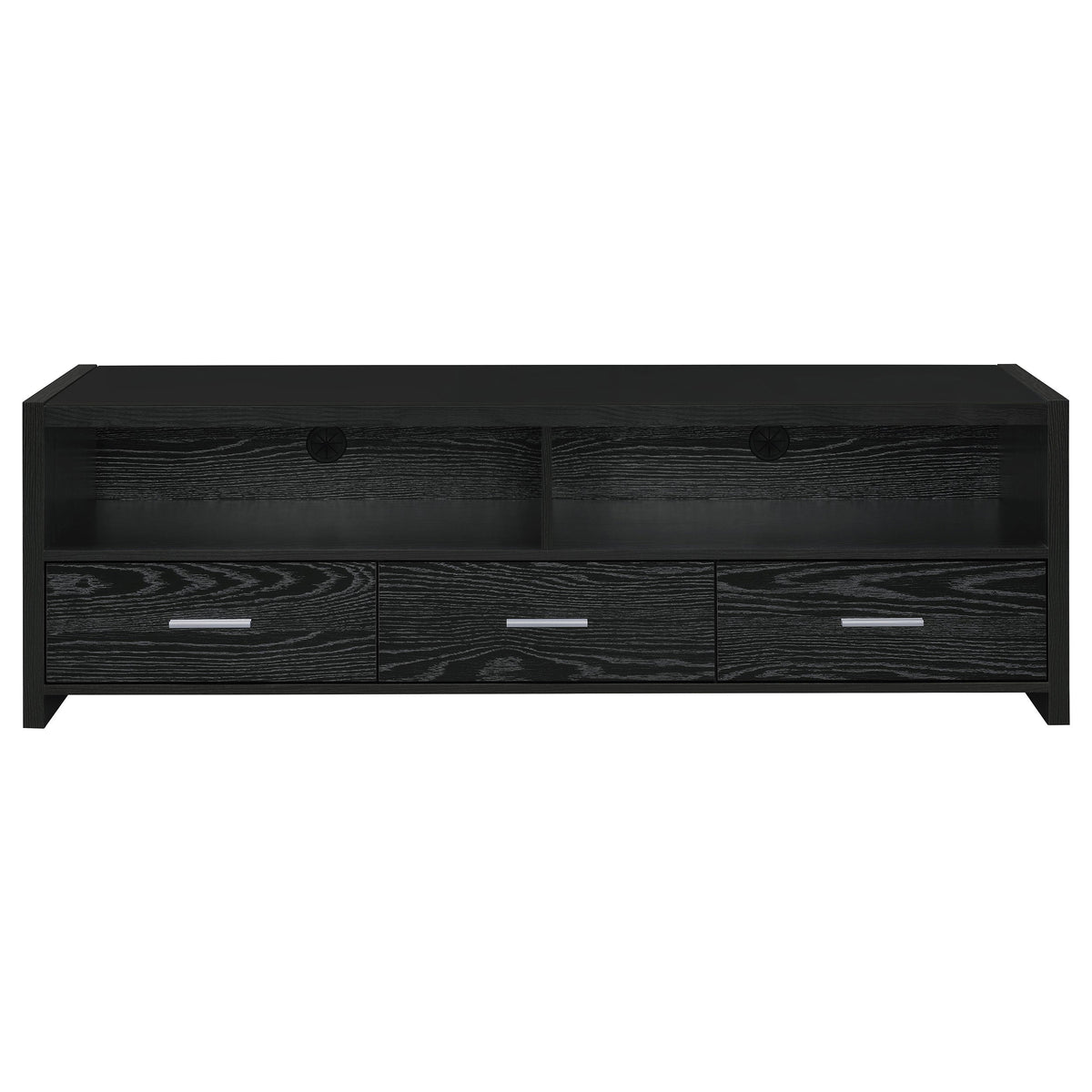 Alton 3-drawer Engineered Wood 61-inch TV Stand Black Oak