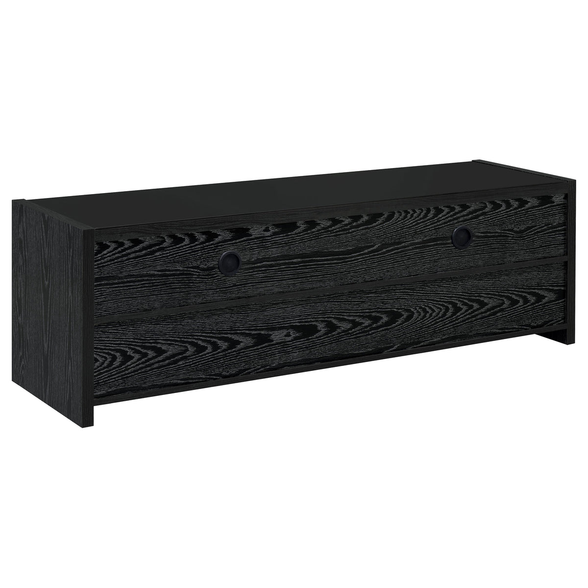 Alton 3-drawer Engineered Wood 61-inch TV Stand Black Oak