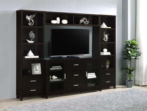 Lewes 4-piece 60-inch TV Entertainment Center Cappuccino Default Title