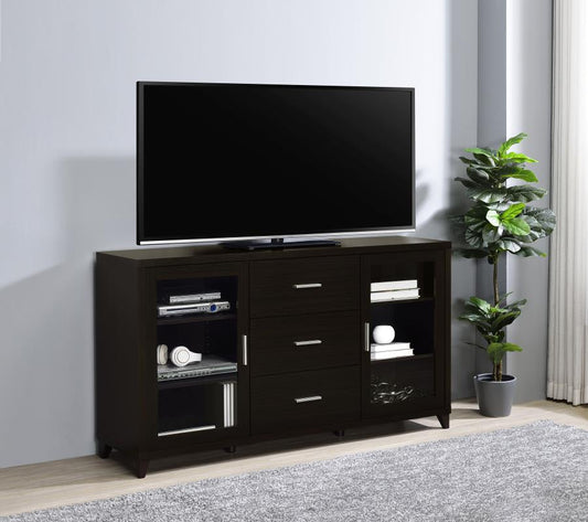 Lewes 2-door Engineered Wood 60-inch TV Stand Cappuccino Default Title