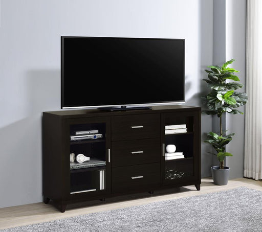 Lewes 2-door Engineered Wood 60-inch TV Stand Cappuccino Default Title