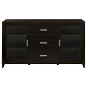 Lewes 2-door Engineered Wood 60-inch TV Stand Cappuccino
