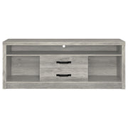 Burke 3-piece 59-inch TV Entertainment Center Grey Driftwood