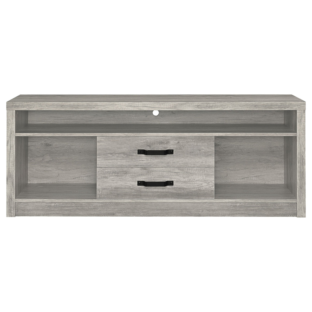 Burke 2-drawer Engineered Wood 59-inch TV Stand Grey Driftwood
