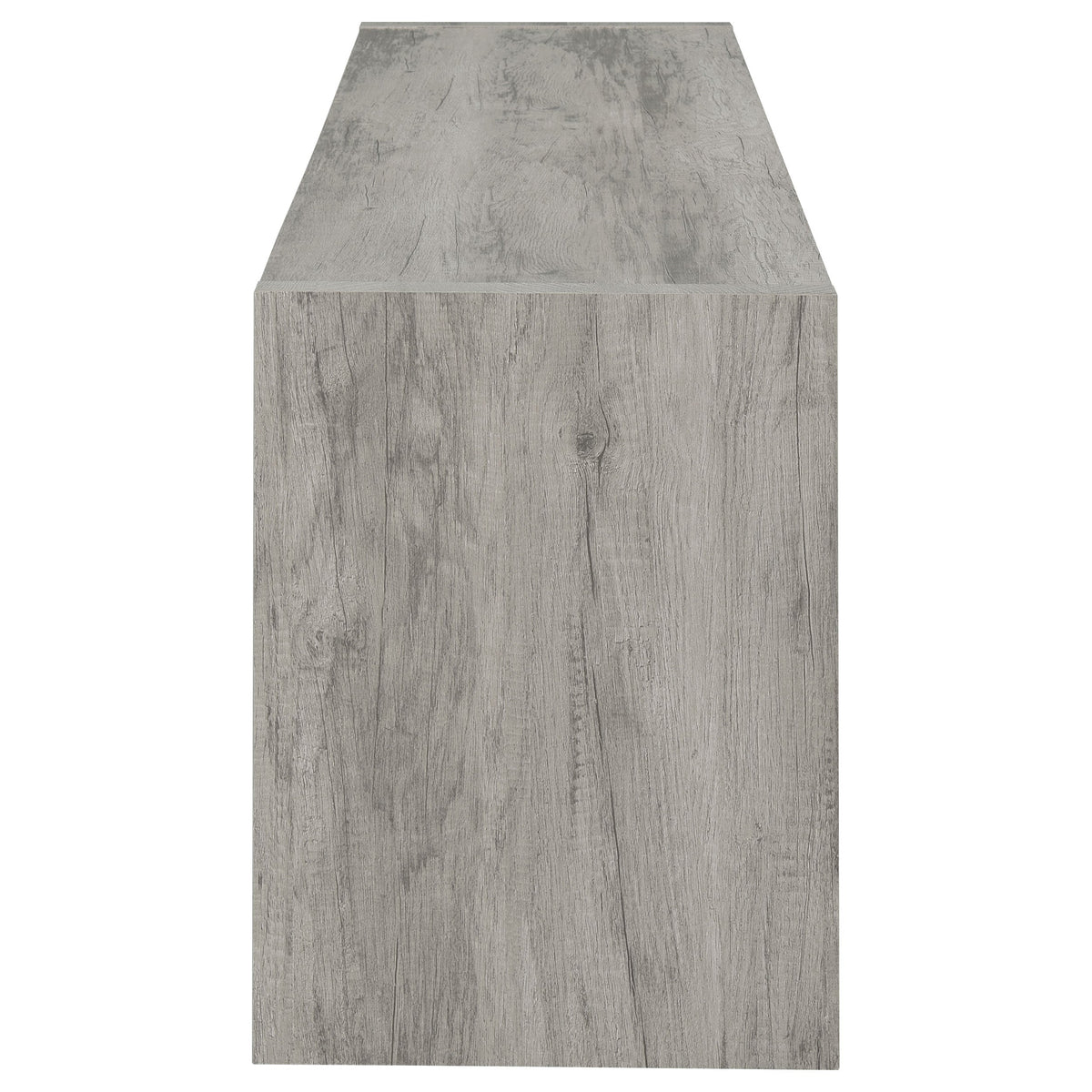 Burke 2-door Engineered Wood 71-inch TV Stand Grey Driftwood