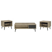 Welsh Coffee and End Table Set Distressed Pine