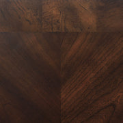 Laney Glass Top Coffee and End Table Set Dark Merlot