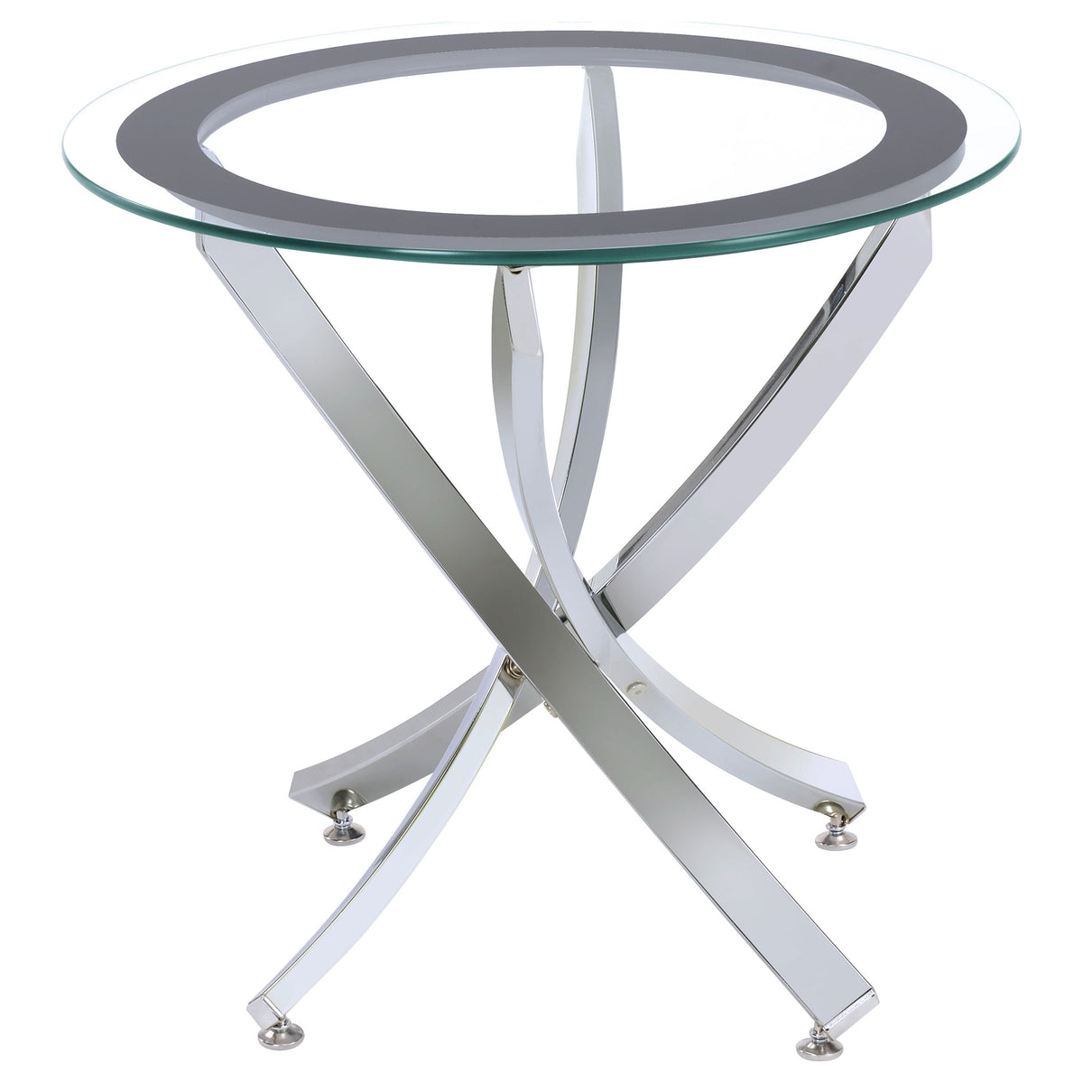 Brooke Round Coffee and End Table Set Brass