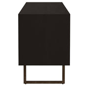 Marsden 2-door Mango Wood 70-inch TV Stand Charcoal Black