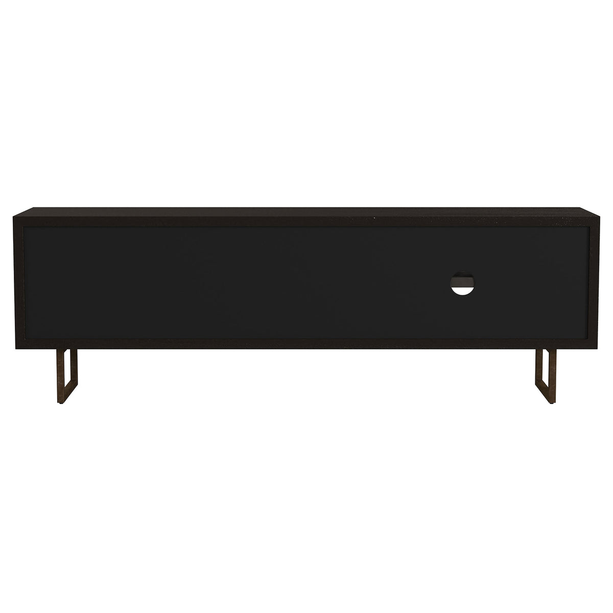Marsden 2-door Mango Wood 70-inch TV Stand Charcoal Black