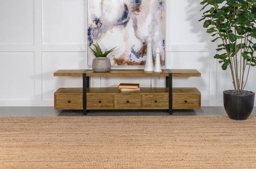 Otto 5-drawer Mango Wood 70-inch TV Stand Media Console Brown Default Title