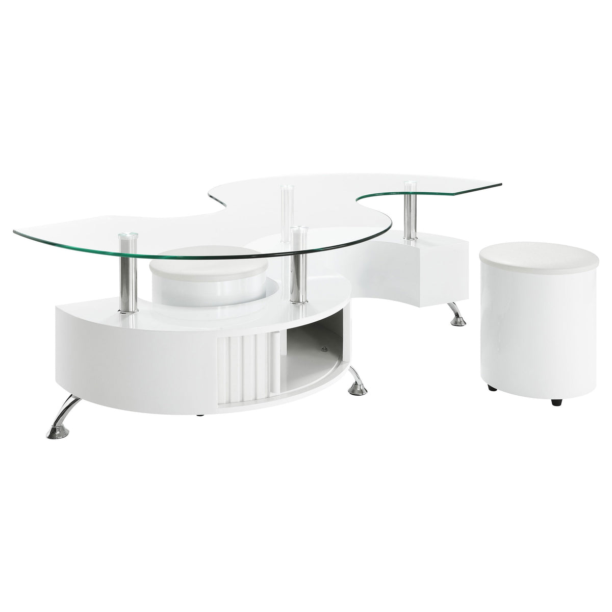 Buckley Coffee Table and Stools Set