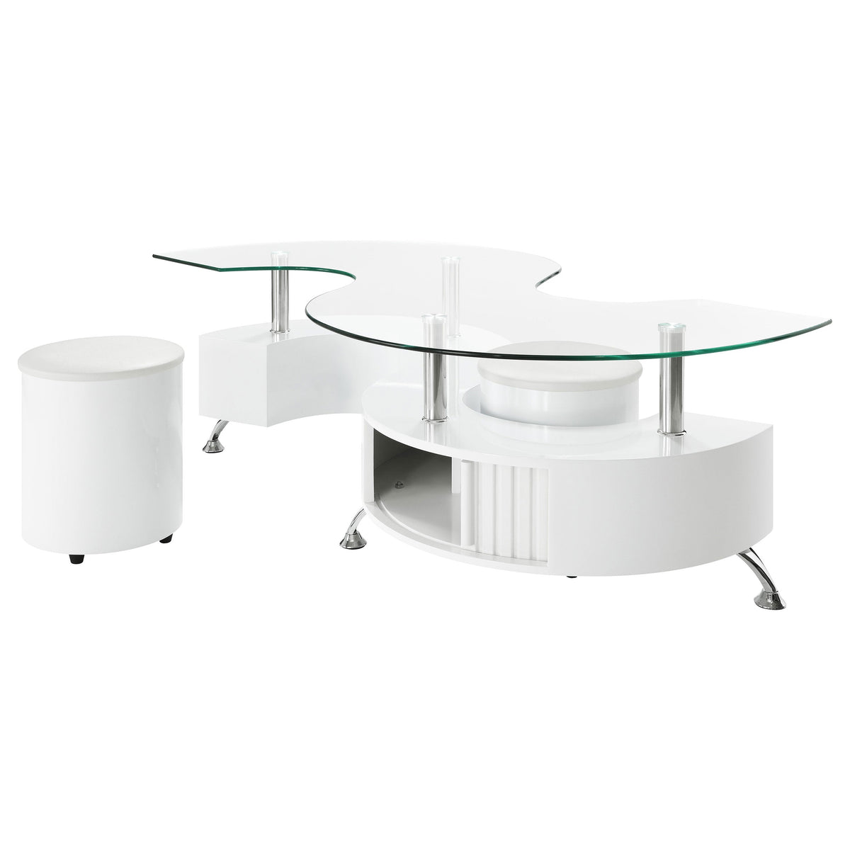Buckley Coffee Table and Stools Set