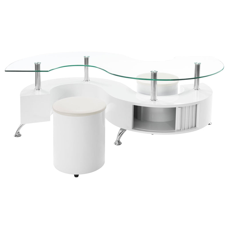 Buckley Coffee Table and Stools Set
