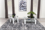 Dyer Rectangular Coffee and End Table Set White 2-piece