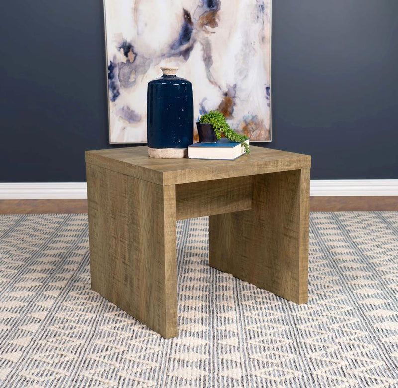 Lynette Square Engineered Wood End Table Mango Default Title