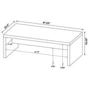 Lynette Rectangular Coffee and End Table Set Mango
