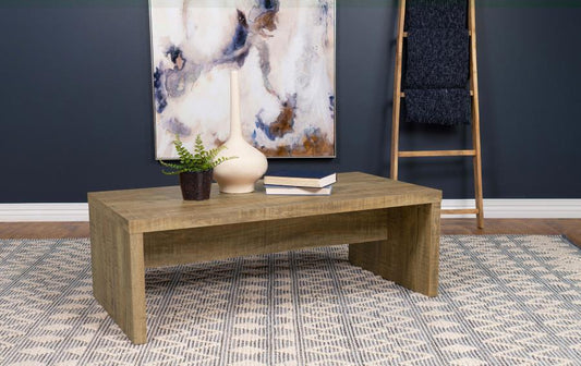 Lynette Rectangular Engineered Wood Coffee Table Mango Default Title