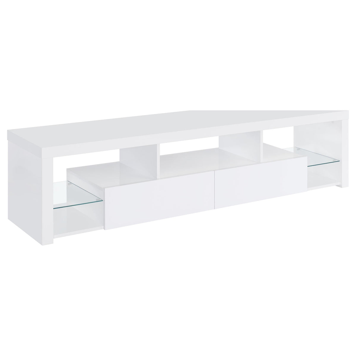 Jude 3-piece 71-inch TV Entertainment Center White High Gloss