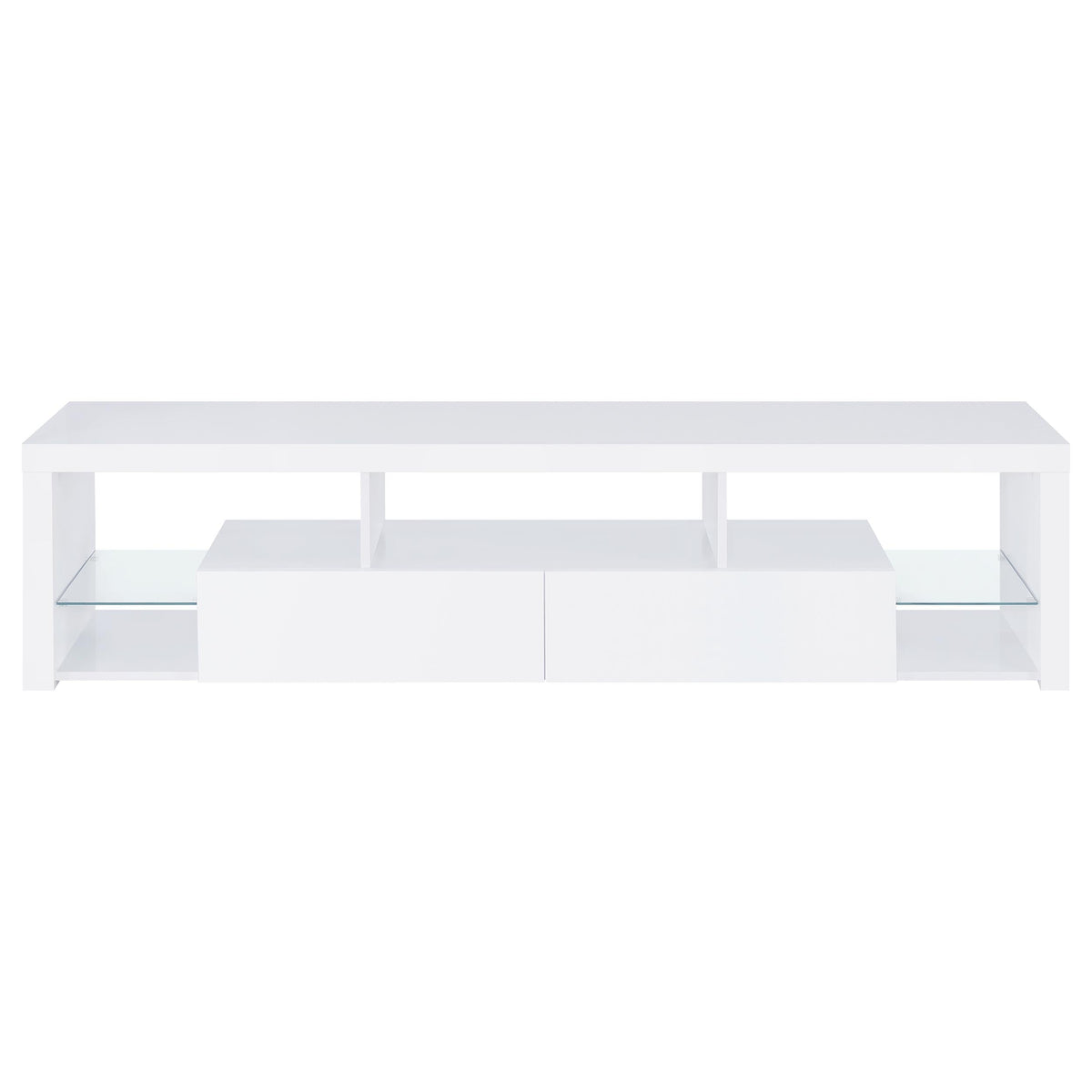 Jude 3-piece 71-inch TV Entertainment Center White High Gloss