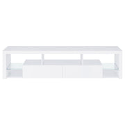 Jude 3-piece 71-inch TV Entertainment Center White High Gloss