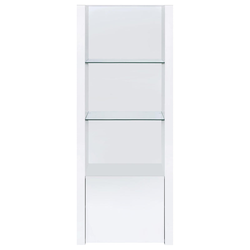 Jude 3-piece 71-inch TV Entertainment Center White High Gloss