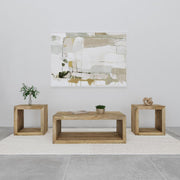 Benton Solid Mango Coffee and End Table Set Natural 3-piece