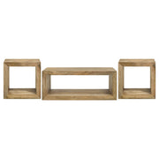 Benton Solid Mango Coffee and End Table Set Natural