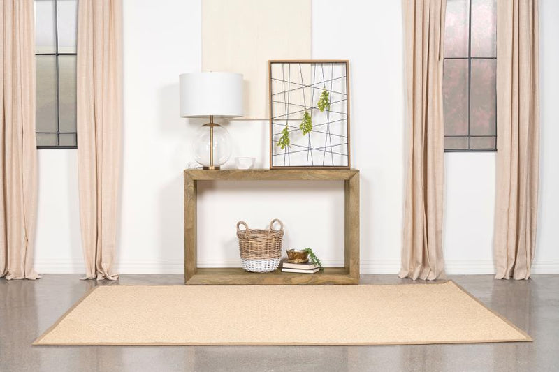 Benton Rectangular Solid Wood Sofa Console Table Natural Default Title