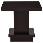 Reston Square Coffee and End Table Set Cappuccino