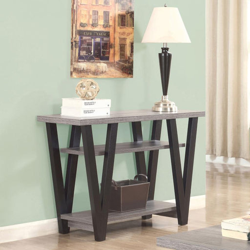 Stevens 2-shelf Engineered Wood Entryway Console Table Grey Default Title