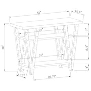 Stevens 2-shelf Engineered Wood Entryway Console Table Grey